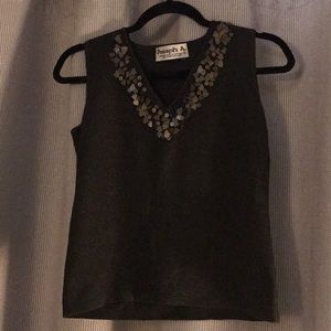 Shimmery Blouse with Metal Dangly Details